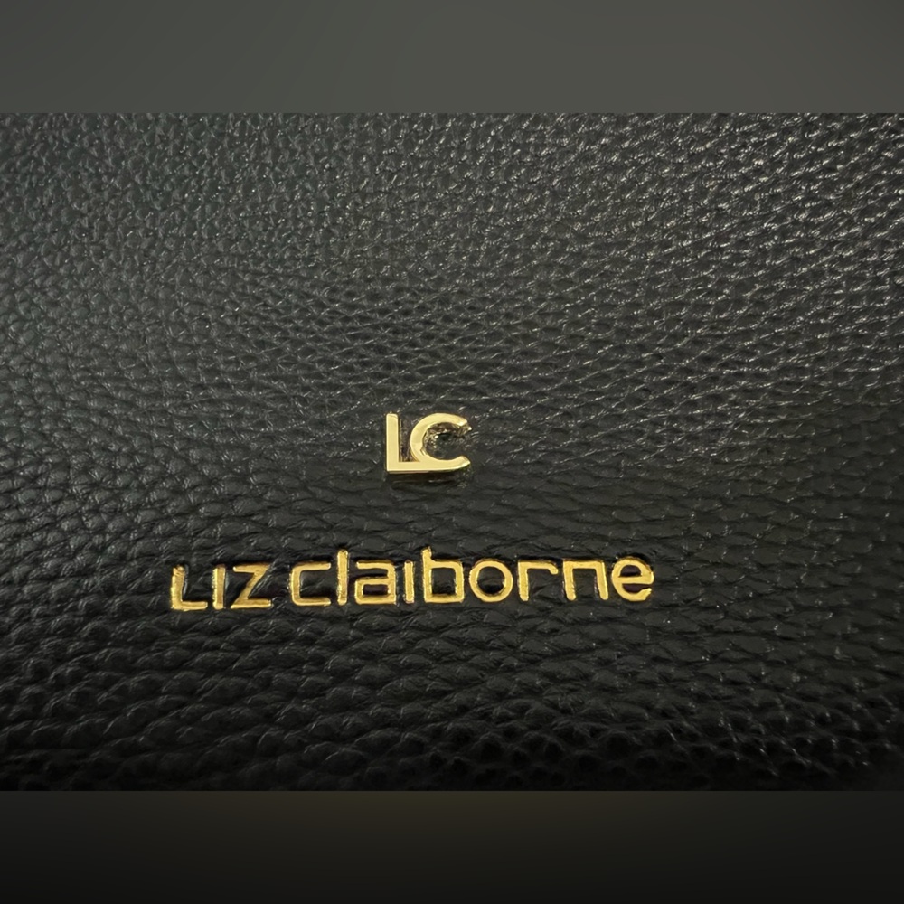 Liz Claiborne Crossbody Handbag Black Faux Pebble Leather
Shoulder Bag - EUC - Picture 8 of 16